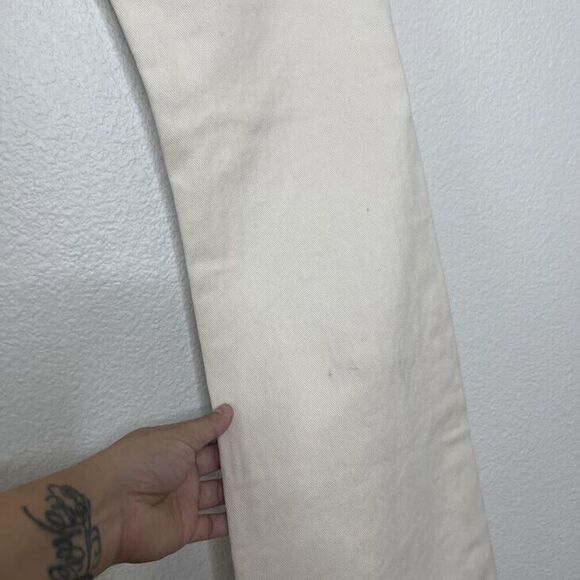 Brandy Melville Jeans Galt Small 26 Flared Cream Bootcut 100% Cotton Denim NEW - Picture 13 of 14